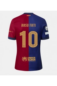 Barcelona Ansu Fati #10 Voetbaltruitje Thuis tenue 2024-25 Korte Mouw